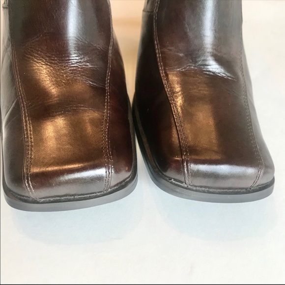 Vintage Aldo Brown Square Toe Mules, sz 9 - Picture 3 of 3